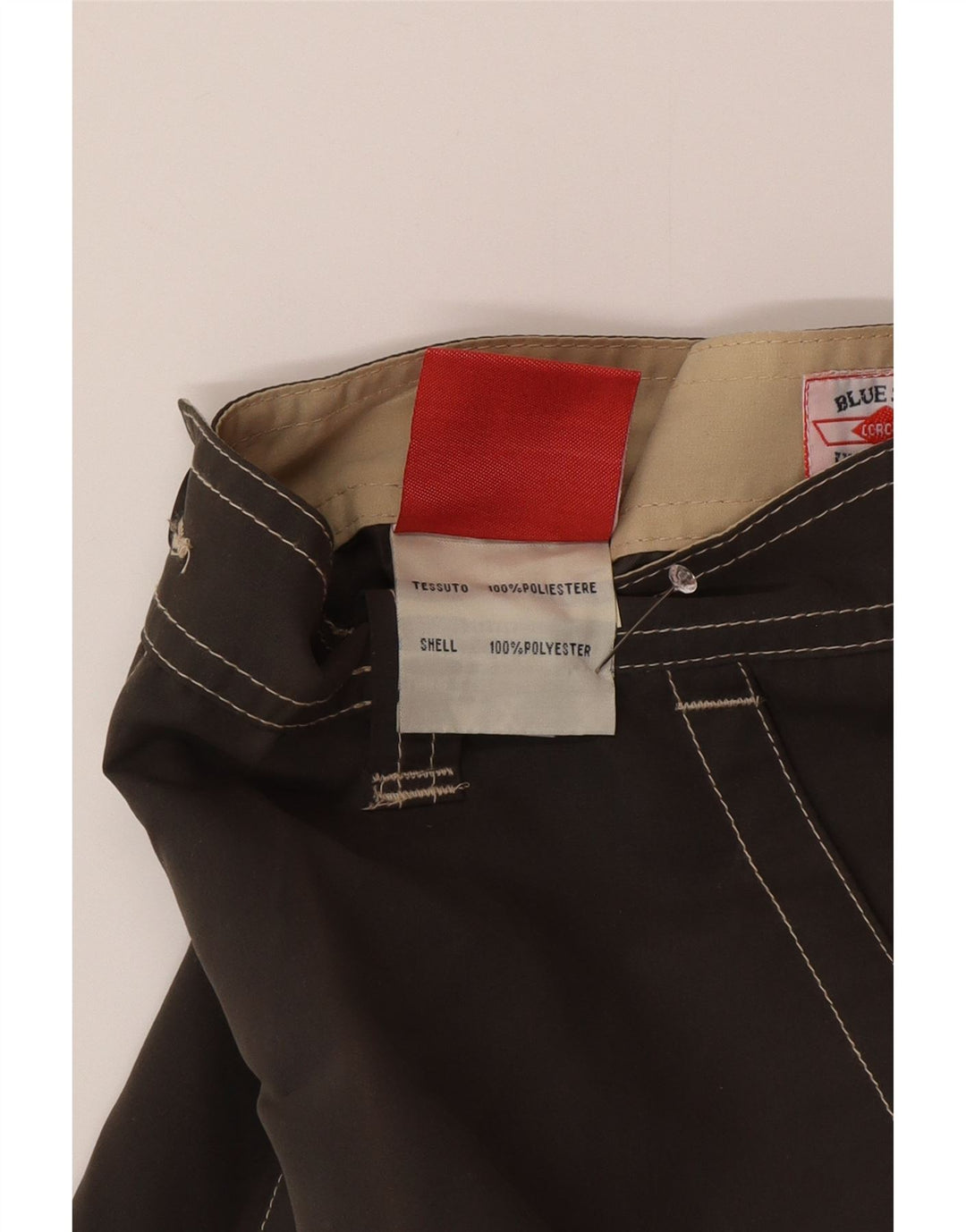 Blue Side Mens Cargo Shorts Large W34 Grey Polyester