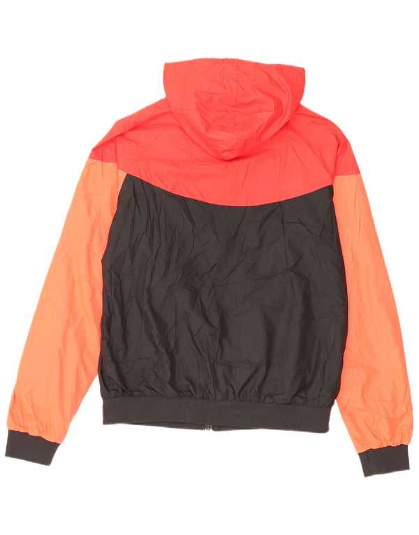 Nike Womens Wanderres FC Hooded Rain Jacket UK 16 Large Black Colourblock