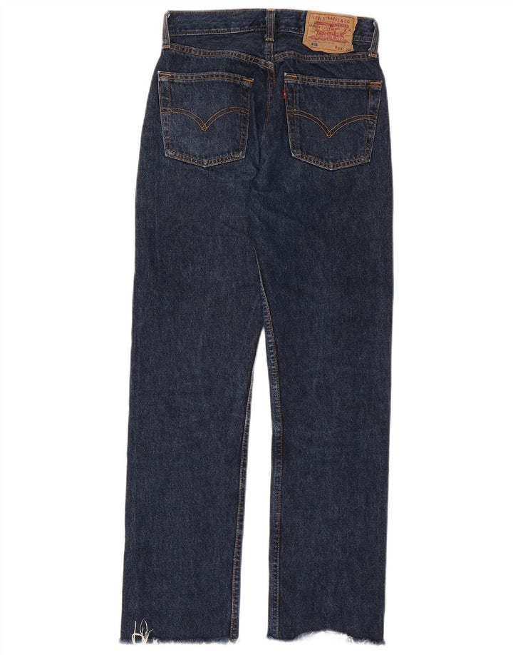 Levi's Womens 501 Straight Jeans W26 L30 Navy Blue