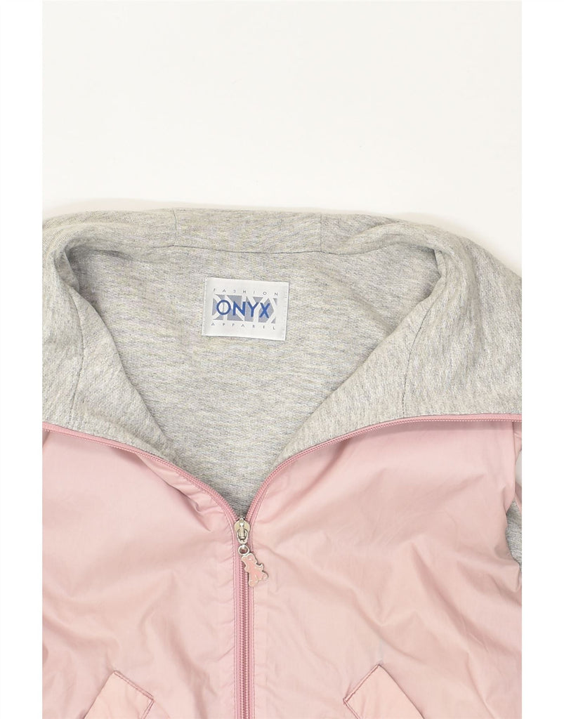 ONYX Womens Hooded Gilet UK 16 Large Pink Polyamide | Vintage Onyx | Thrift | Second-Hand Onyx | Used Clothing | Messina Hembry 