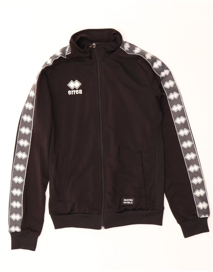 Errea Womens Graphic Tracksuit Top Jacket UK 6 XS Black Colourblock