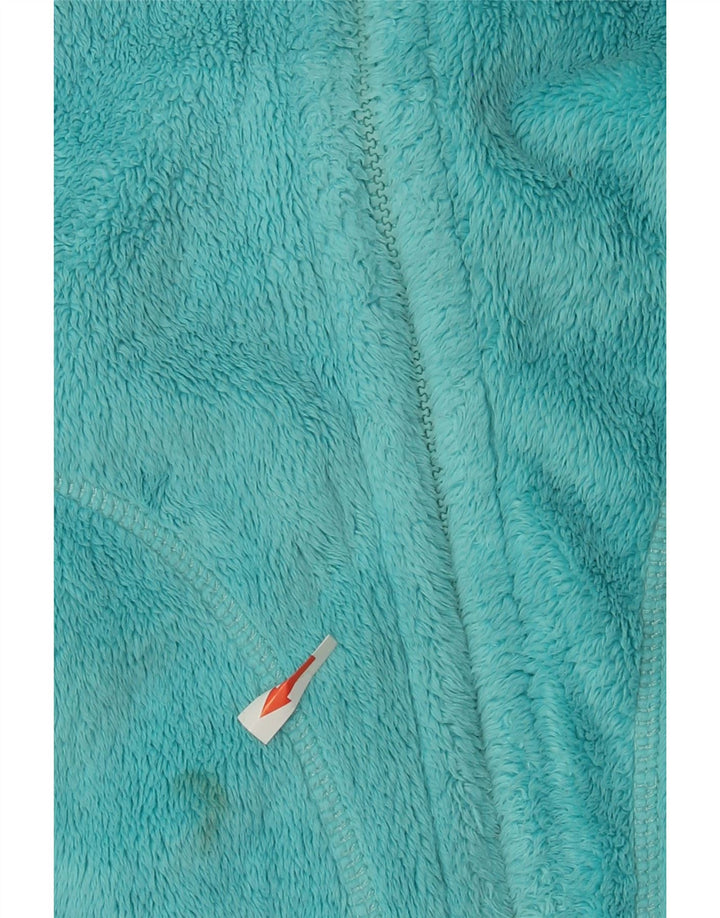 Jack Wolfskin Womens Fleece Jacket UK 14 Medium Blue Polyester