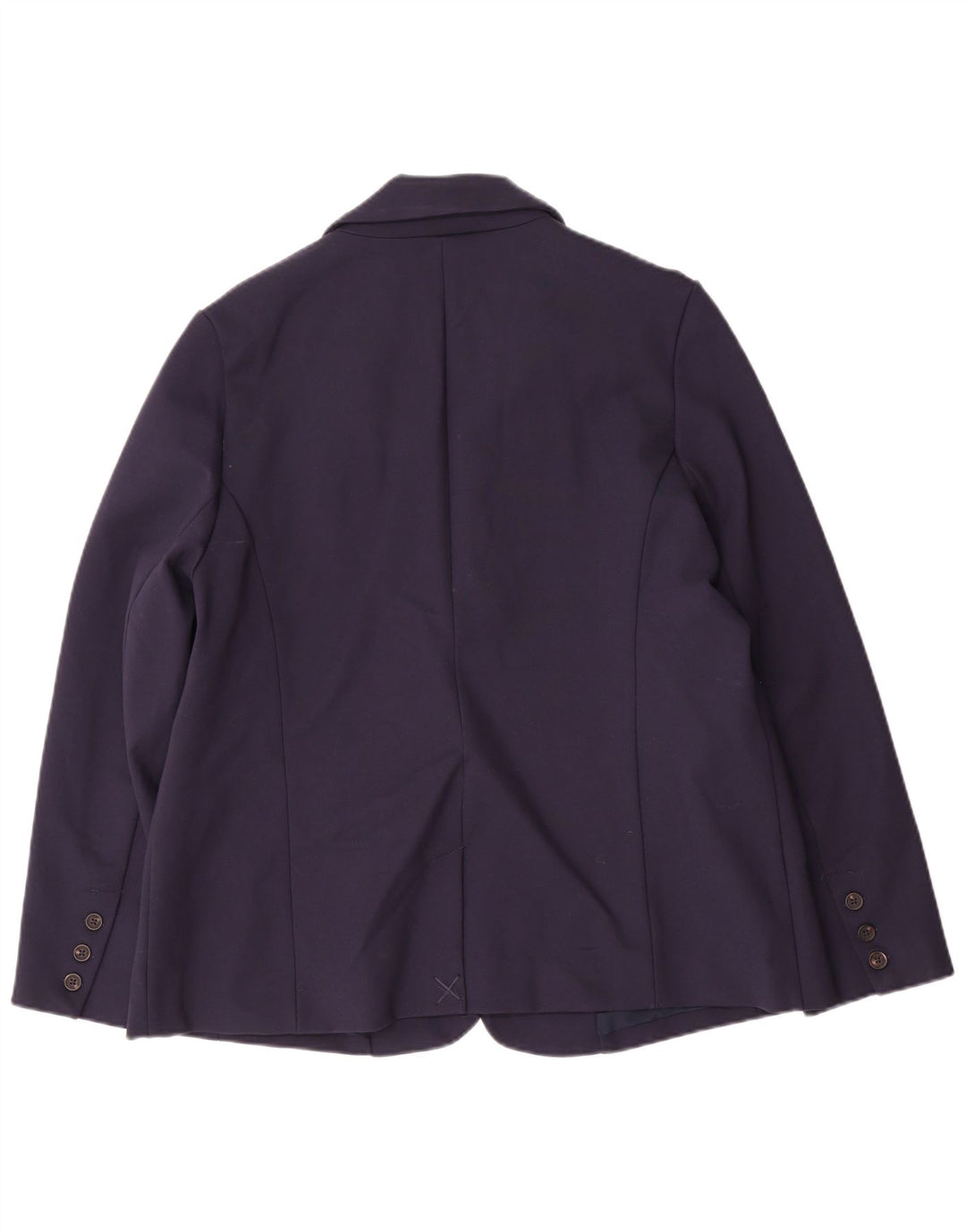 Crew Clothing Womens 2 Button Blazer Jacket UK 16 Large Navy Blue Viscose