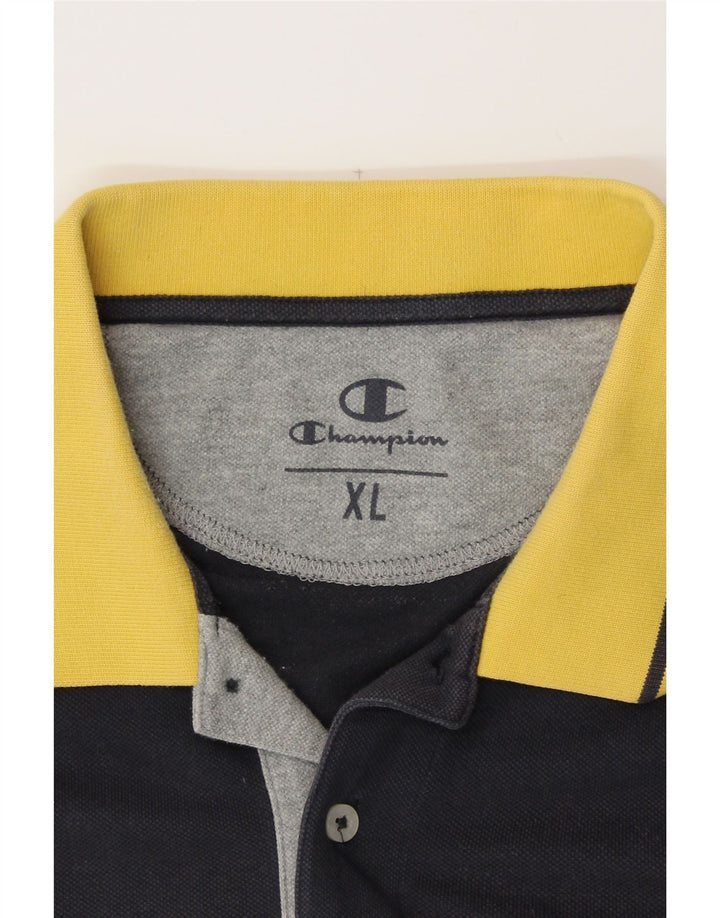CHAMPION Mens Polo Shirt XL Navy Blue