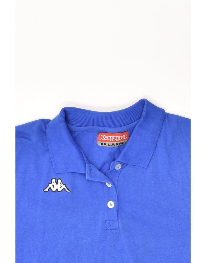 KAPPA Boys Polo Shirt 15-16 Years 2XL Blue Cotton | Vintage Kappa | Thrift | Second-Hand Kappa | Used Clothing | Messina Hembry 