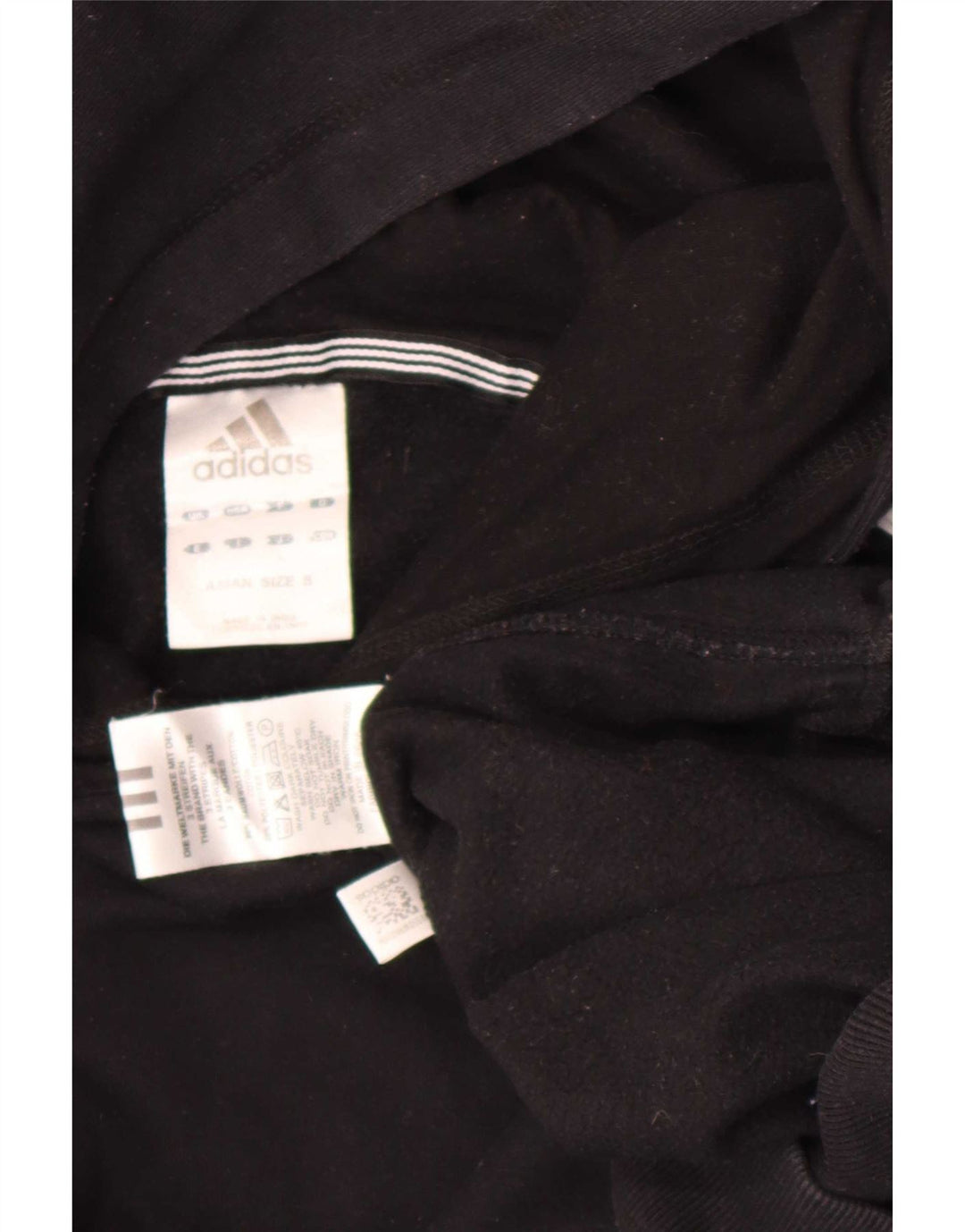 Adidas Mens Hoodie Jumper Small Black Cotton