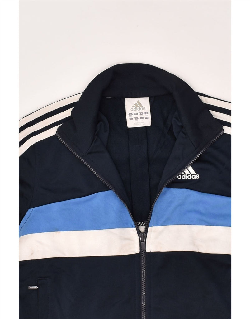 ADIDAS Boys Tracksuit Top Jacket 9-10 Years Navy Blue | Vintage Adidas | Thrift | Second-Hand Adidas | Used Clothing | Messina Hembry 