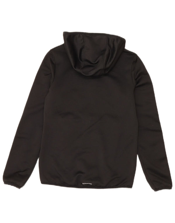Adidas Boys Zip Hoodie Sweater 9-10 Years Black