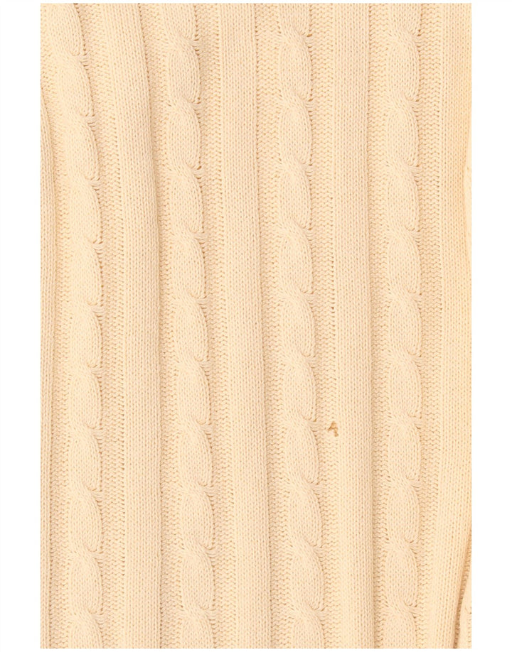 North Pole Mens V-Neck Jumper Sweater Medium Beige