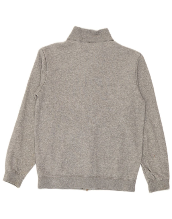 Champion Boys Graphic Tracksuit Top Jacket 9-10 Years Medium Grey Flecked