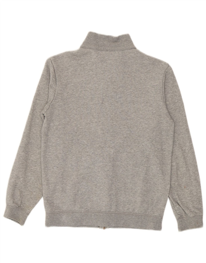 Champion Boys Graphic Tracksuit Top Jacket 9-10 Years Medium Grey Flecked