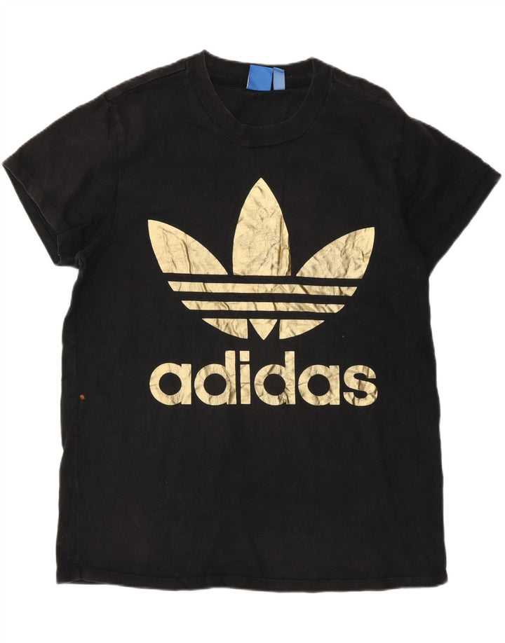 Adidas Mens Graphic T-Shirt Top Large Black Cotton