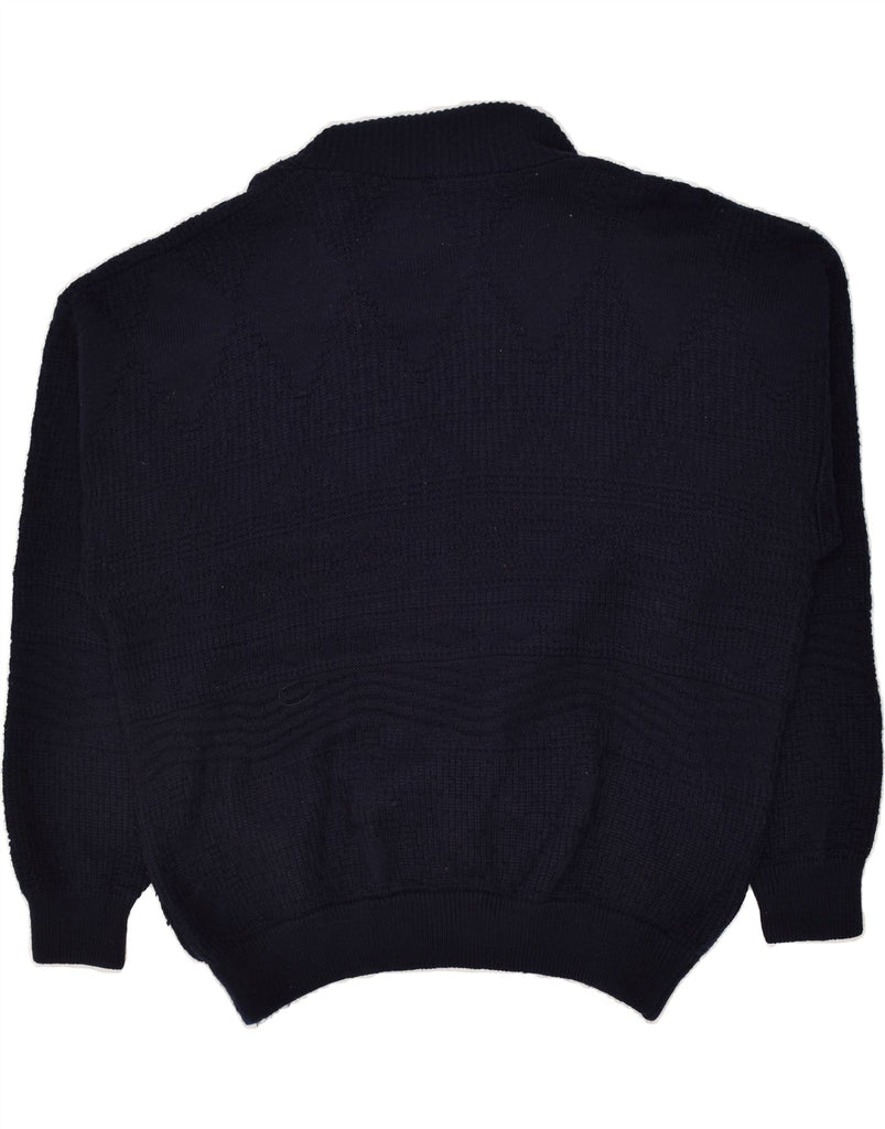 WESTBURY Mens Cardigan Sweater Large Navy Blue Wool | Vintage WESTBURY | Thrift | Second-Hand WESTBURY | Used Clothing | Messina Hembry 