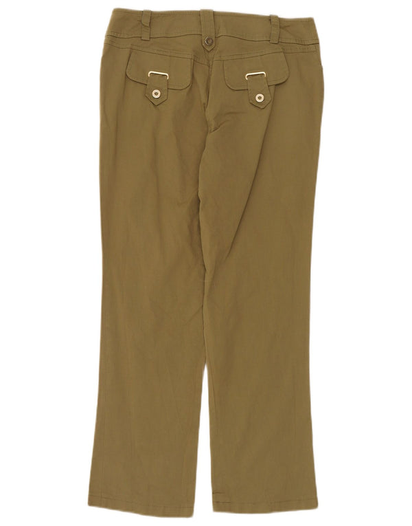 Luisa Spagnoli Womens Straight Casual Trousers IT 44 Medium W30 L26 Khaki