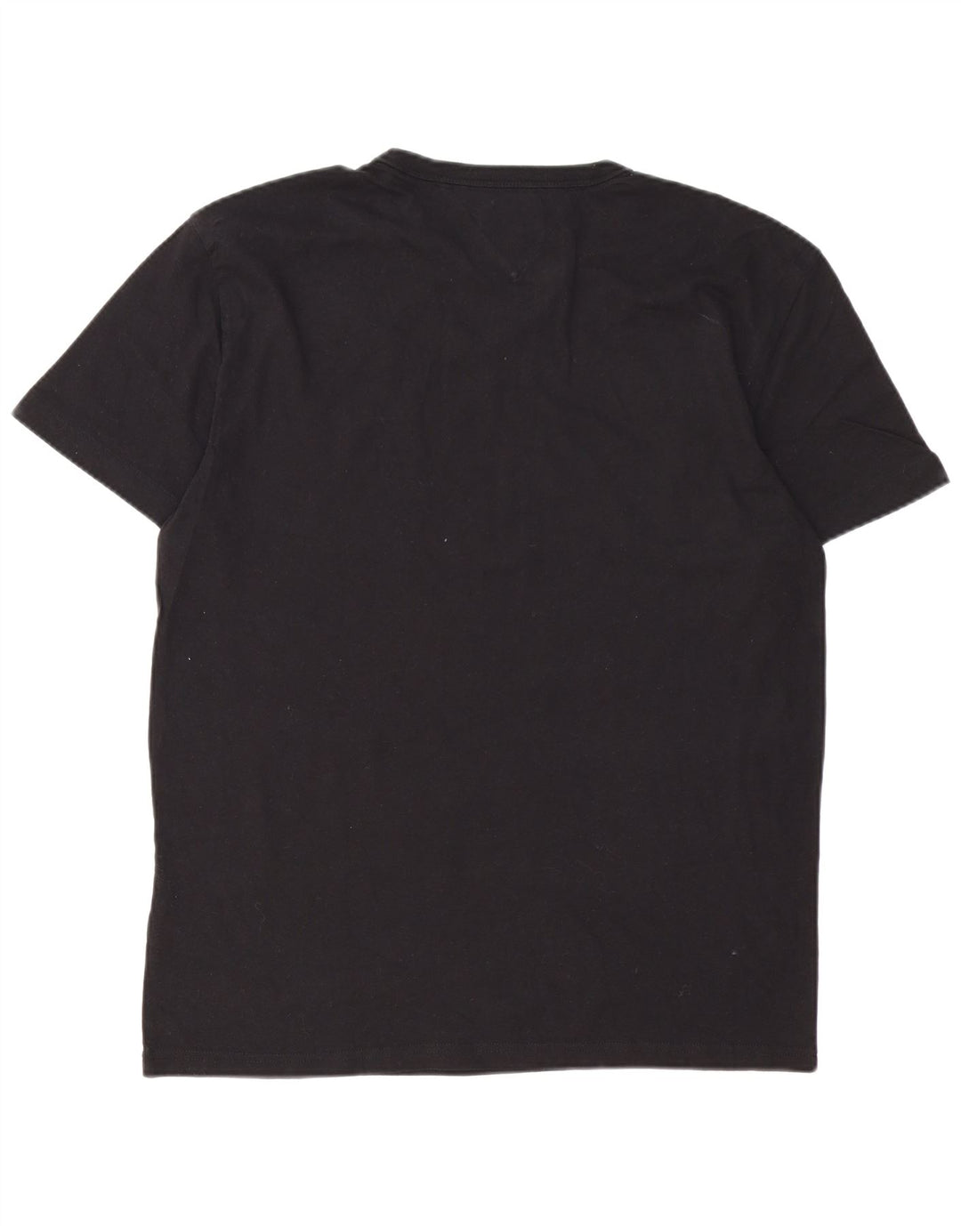 Tommy Hilfiger Mens T-Shirt Top Medium Black Cotton