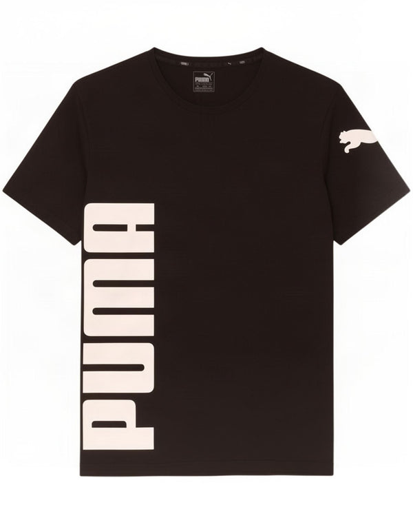 Puma Mens Graphic T-Shirt Top XL Black Cotton