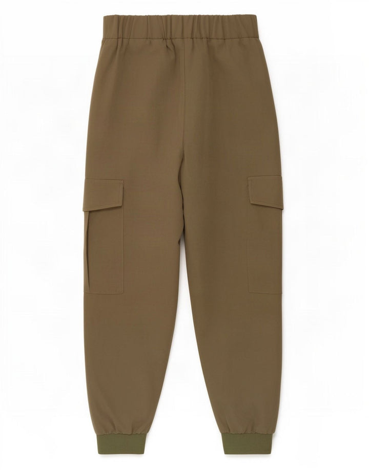 Zara Womens Joggers Cargo Trousers Small W26 L26 Khaki Polyester