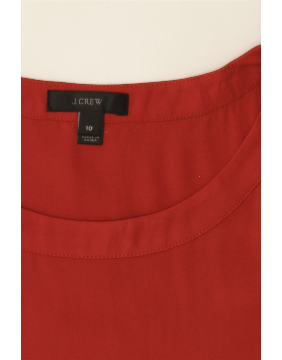 J. CREW Womens Sleeveless Blouse Top US 10 Large Red Polyester Vintage J. Crew and Second-Hand J. Crew from Messina Hembry 
