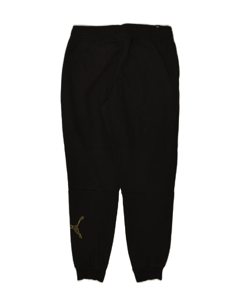 PUMA Mens Tracksuit Trousers Joggers Medium Black | Vintage Puma | Thrift | Second-Hand Puma | Used Clothing | Messina Hembry 