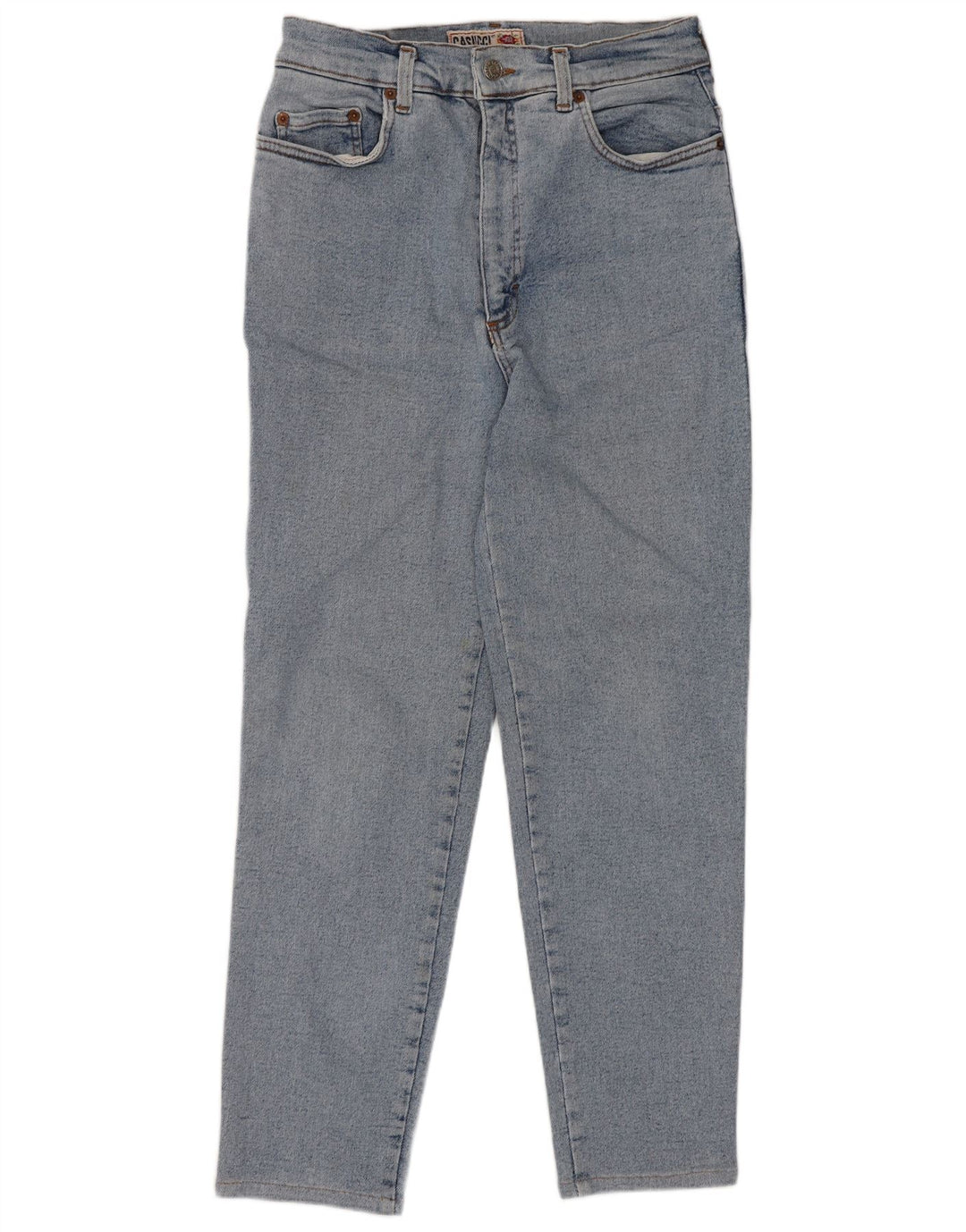 Casucci Womens High Waist Jeans W29 L26 Blue Cotton