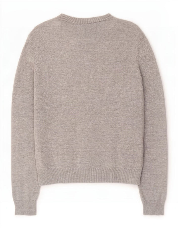 Marks & Spencer Womens Cardigan Sweater UK 12 Medium Grey Viscose