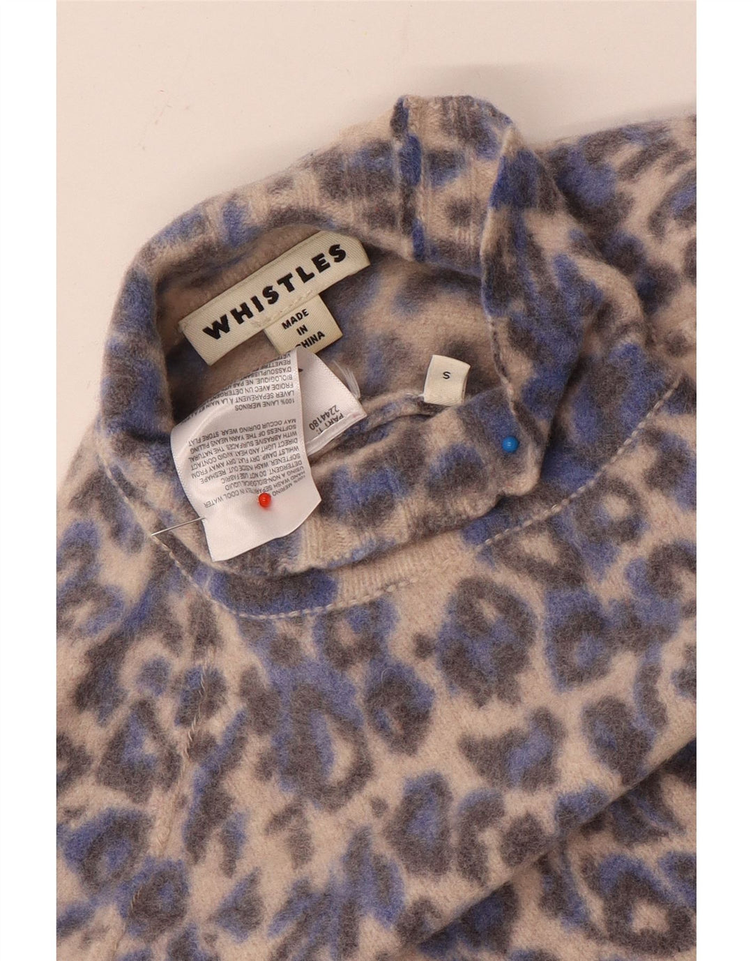 Whistles Womens Turtle Neck Jumper Sweater UK 10 Small Multicoloured