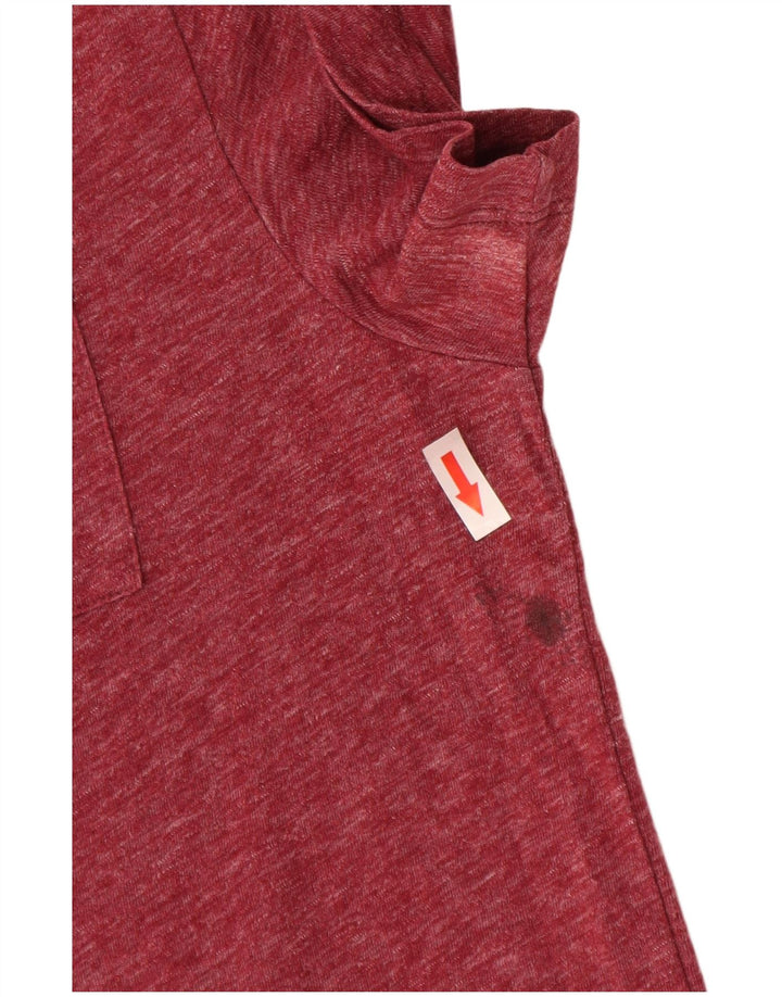 Jack Wills Mens T-Shirt Top Medium Burgundy Flecked Cotton
