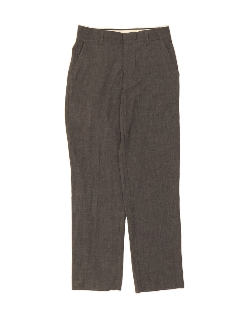 CHAPS Boys Straight Casual Trousers 13-14 Years W28 L28 Grey Polyester Vintage Chaps and Second-Hand Chaps from Messina Hembry 