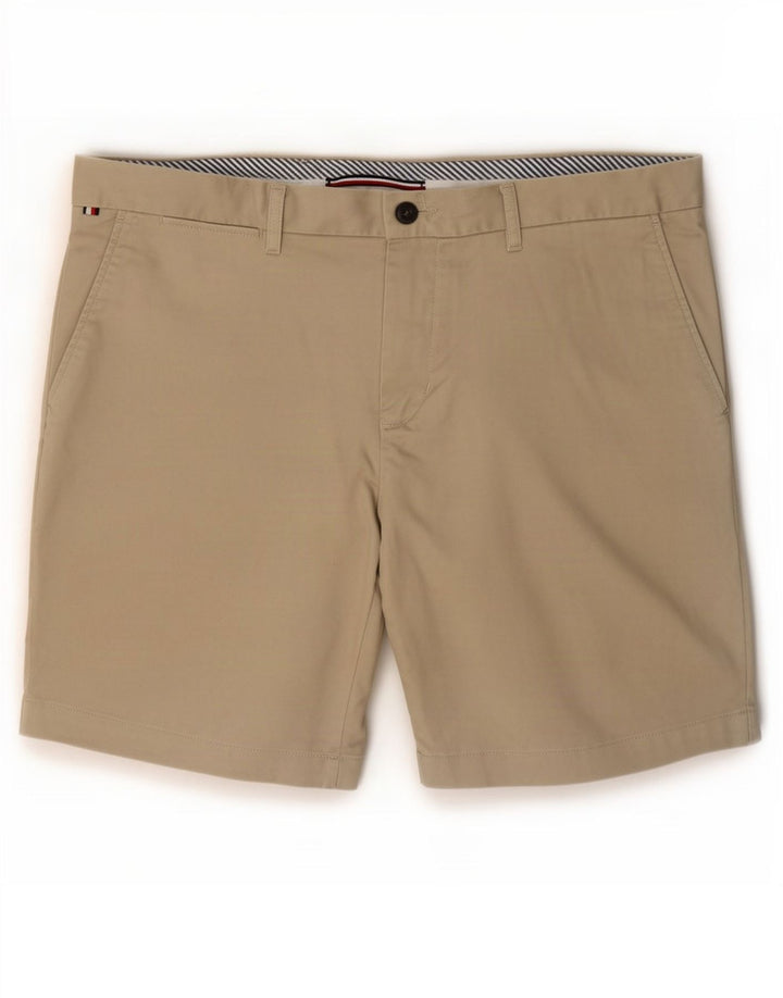 Tommy Hilfiger Mens Chino Shorts W36 Large Beige Cotton