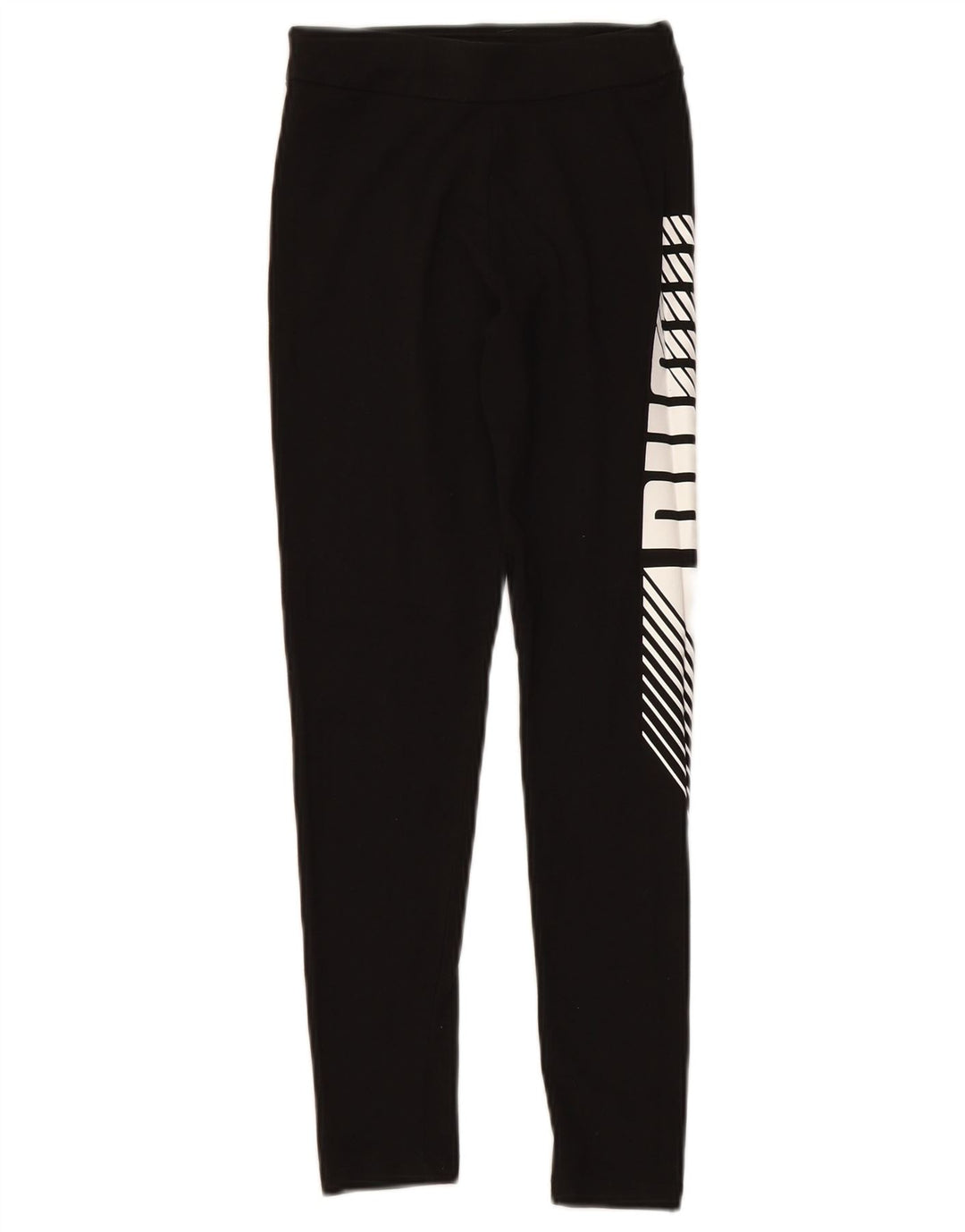 PUMA Girls Graphic Leggings 11-12 Years  Black