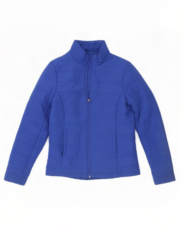 Marks & Spencer Womens Padded Jacket UK 6 XS Blue Polyester