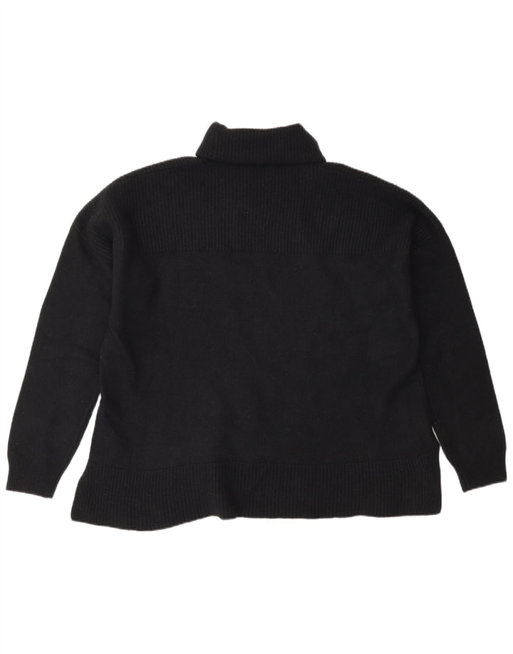 Liu Jo Womens Roll Neck Jumper Sweater UK 18 XL Black