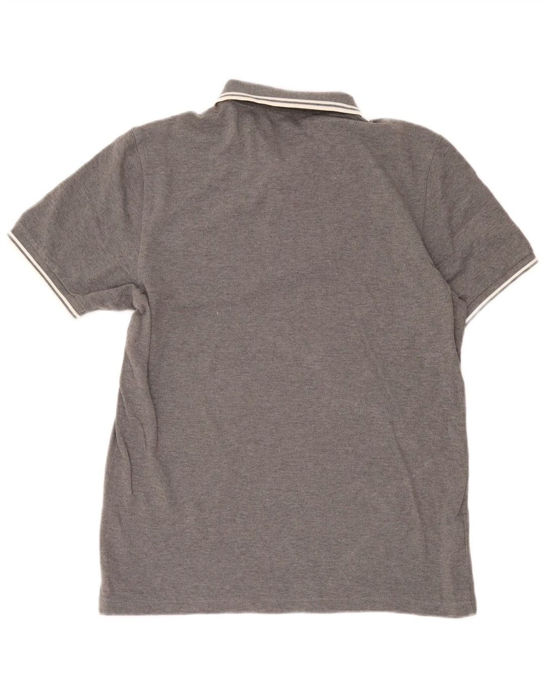 Fred Perry Mens Polo Shirt Large Grey Flecked Cotton