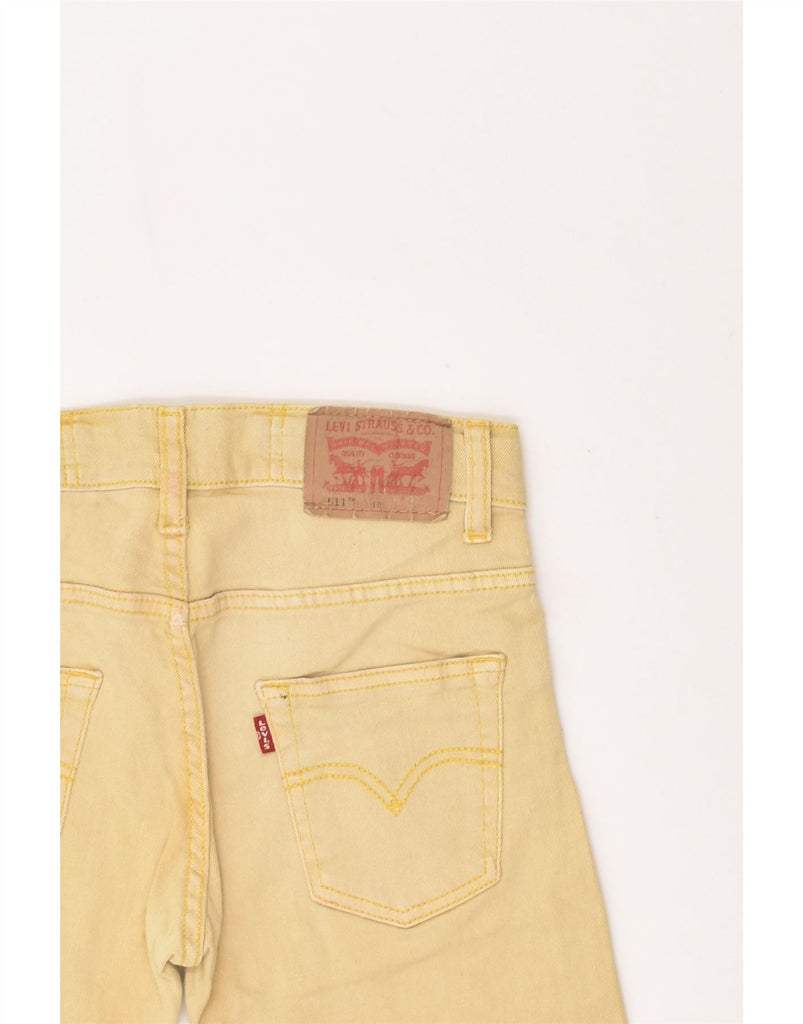 LEVI'S Boys 511 Slim Denim Shorts 9-10 Years W26  Yellow Cotton | Vintage Levi's | Thrift | Second-Hand Levi's | Used Clothing | Messina Hembry 