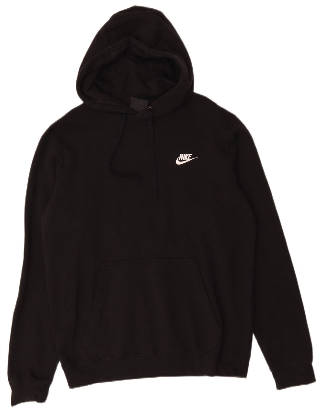 Nike Mens Hoodie Jumper Medium Black Cotton