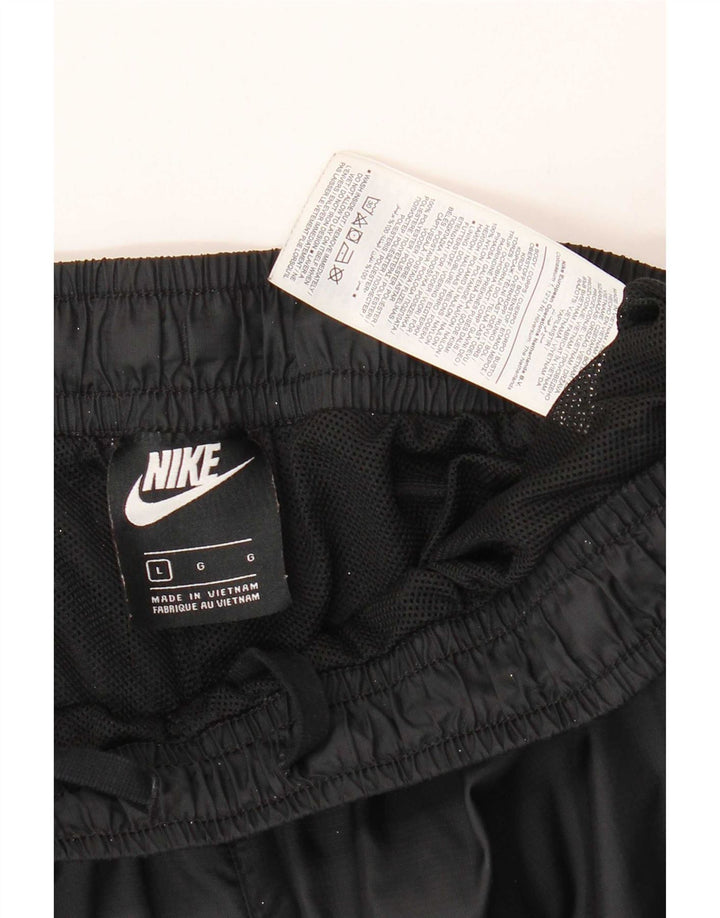 Nike Mens Tracksuit Trousers Large Black Nylon