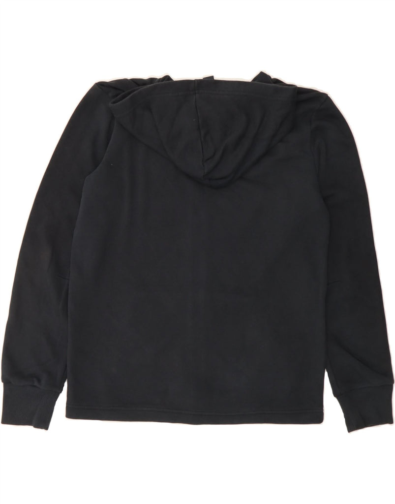 ADIDAS Boys Zip Hoodie Sweater 13-14 Years Black Cotton Vintage Adidas and Second-Hand Adidas from Messina Hembry 