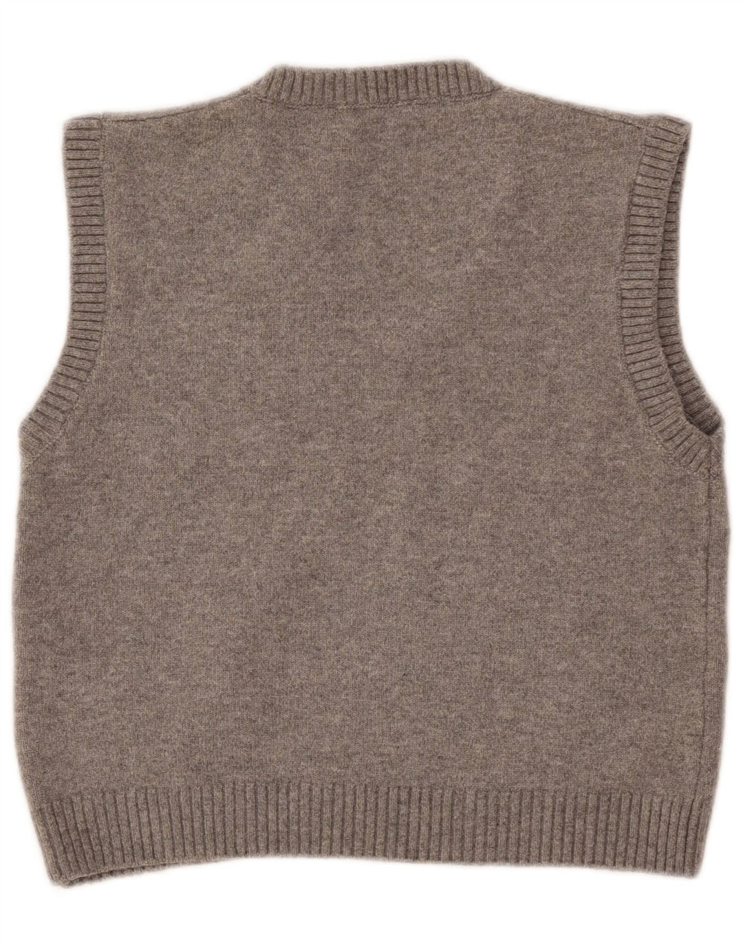 Zara Womens Crop Vest Tank Top UK 14 Large Grey Polyester
