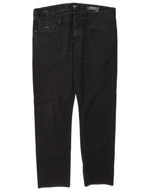 Hugo Boss Mens Delaware Slim Jeans W34 L29 Grey Cotton