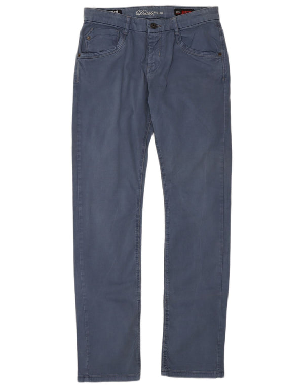 Datch Girls Straight Casual Trousers 13-14 Years W29 L30 XL Blue Cotton