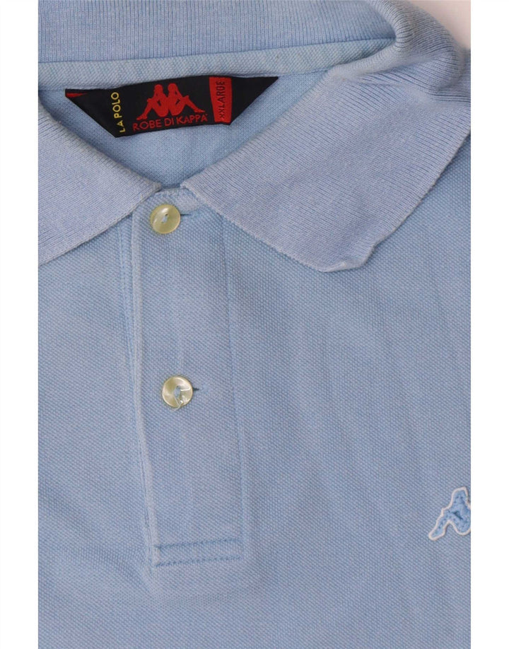 Kappa Mens Polo Shirt 2XL Blue Cotton