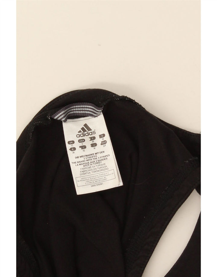 Adidas Womens Vest Top UK 8 Small Black Cotton