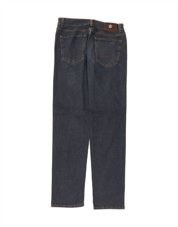 TRUSSARDI Mens Straight Jeans W35 L33 Blue Cotton Vintage Trussardi and Second-Hand Trussardi from Messina Hembry 