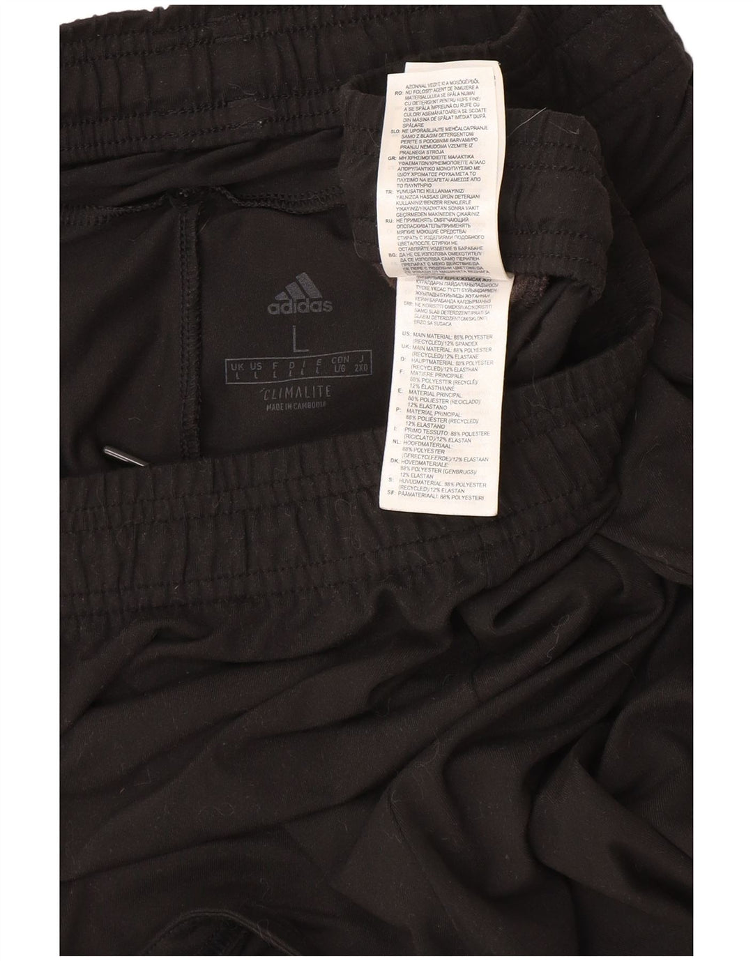 Adidas Mens Climalite Sport Shorts Large  Black Polyester