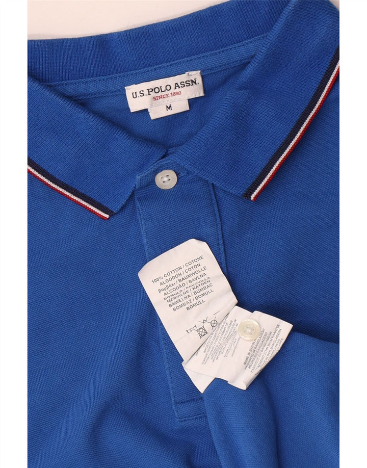 U.S. Polo Assn. Mens Polo Shirt Medium Blue Cotton