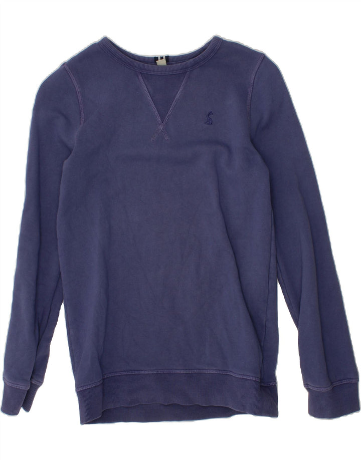 JOULES Boys Sweatshirt Jumper 9-10 Years Purple Vintage Joules and Second-Hand Joules from Messina Hembry 