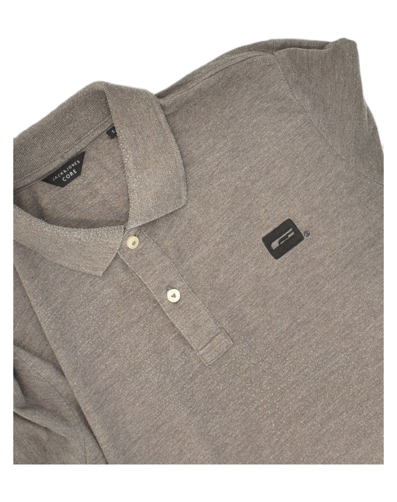 JACK & JONES Mens Core Polo Shirt Small Grey Cotton | Vintage Jack & Jones | Thrift | Second-Hand Jack & Jones | Used Clothing | Messina Hembry 