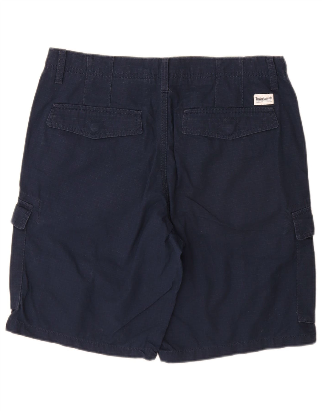 Timberland Mens Cargo Shorts W32 Medium Navy Blue Cotton