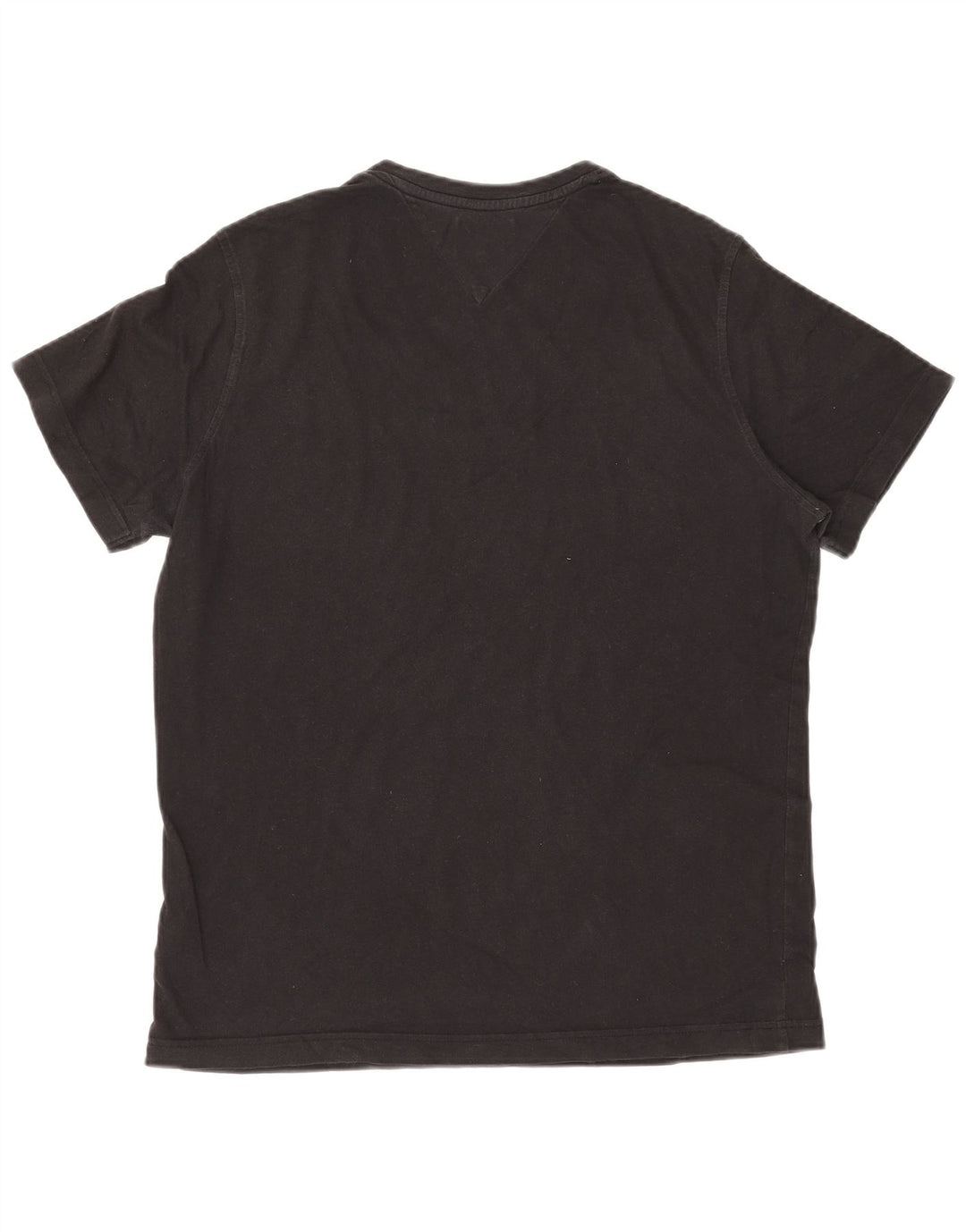 Tommy Hilfiger Mens T-Shirt Top Large Black Cotton