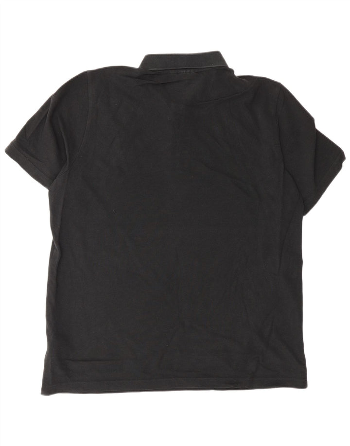 Adidas Mens Polo Shirt Medium Black Cotton